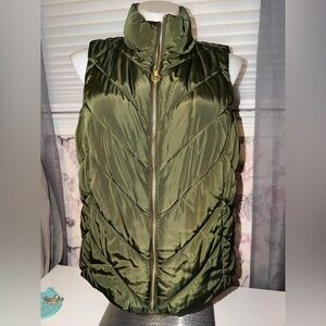 Michael Kors Olive Green Puffer Vest